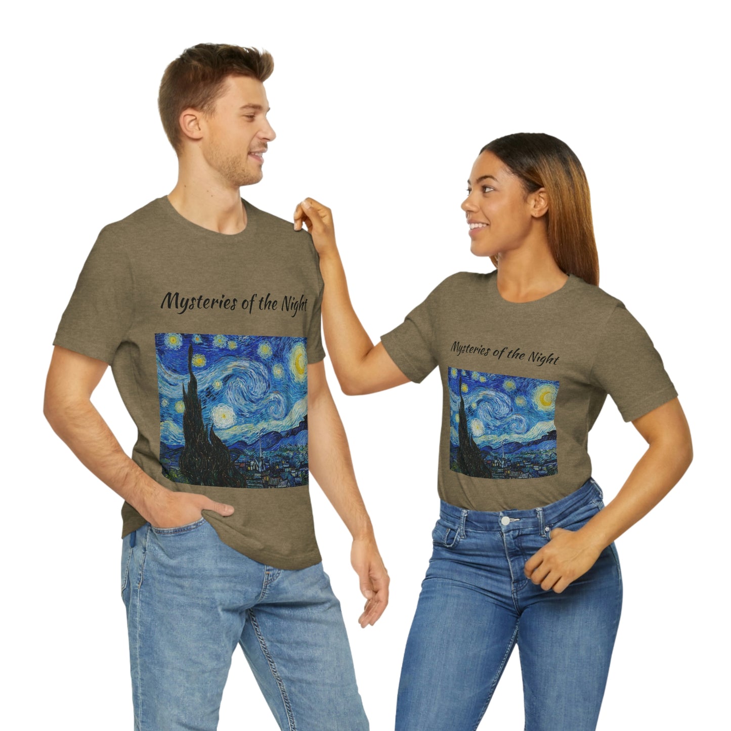 Camiseta unisex Misterios de la noche Viajes Trabajo Vacaciones Relajación
