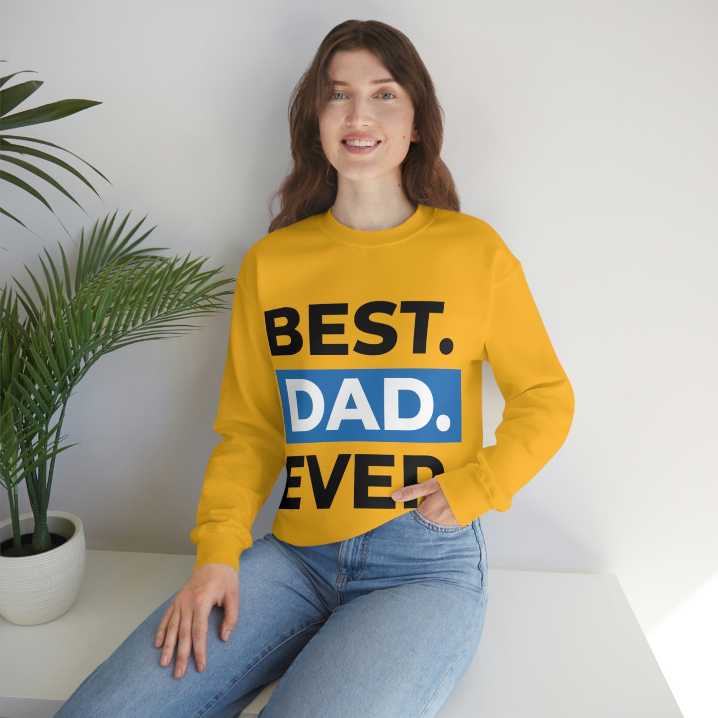 Best Dad Ever Crewneck Sweatshirt Such a Fabulous Gift!