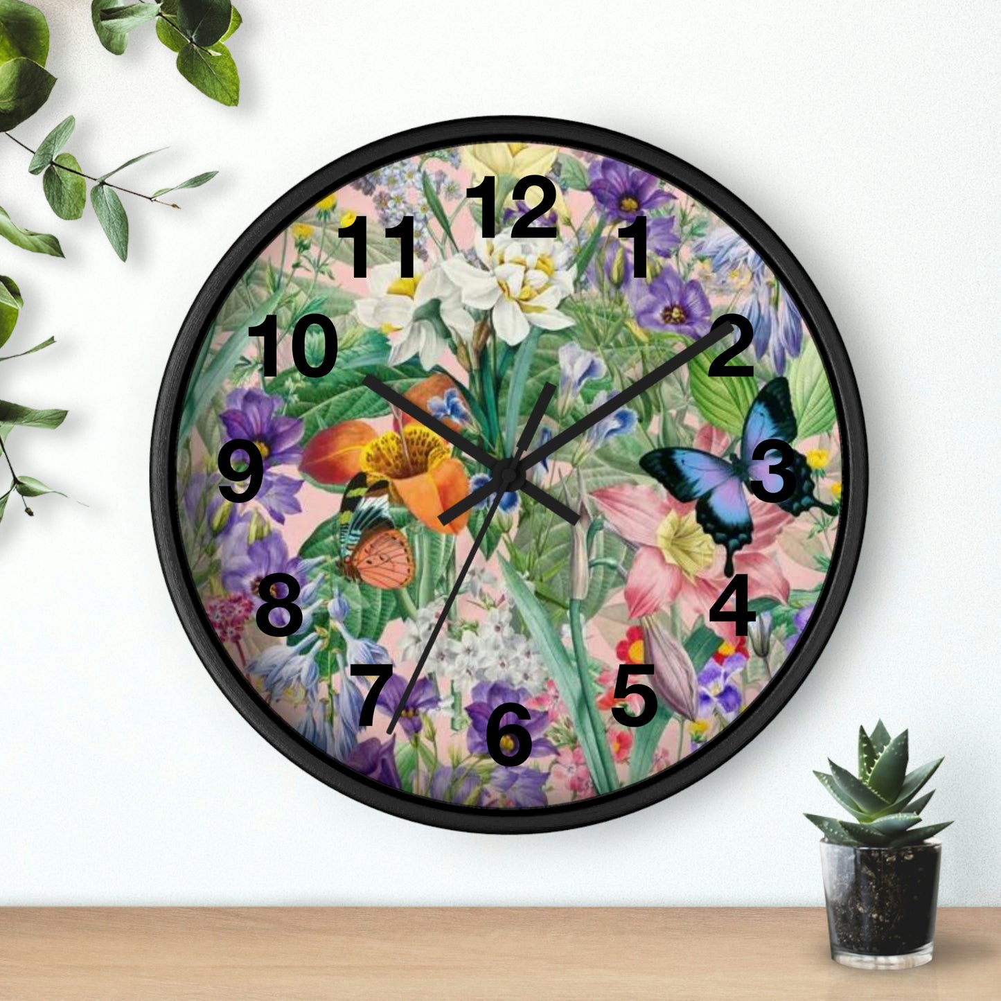 Butterfly Flower Garden Wall Clock Momma Want This Clock!