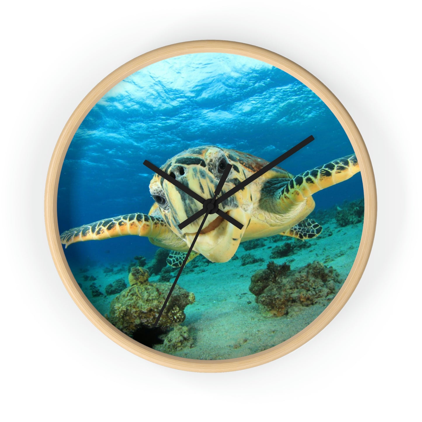 Horloge murale Tortue dans l'océan Les couleurs sont incroyables ! Superbe cadeau !