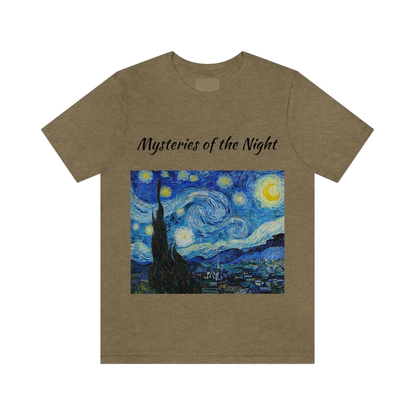 Camiseta unisex Misterios de la noche Viajes Trabajo Vacaciones Relajación
