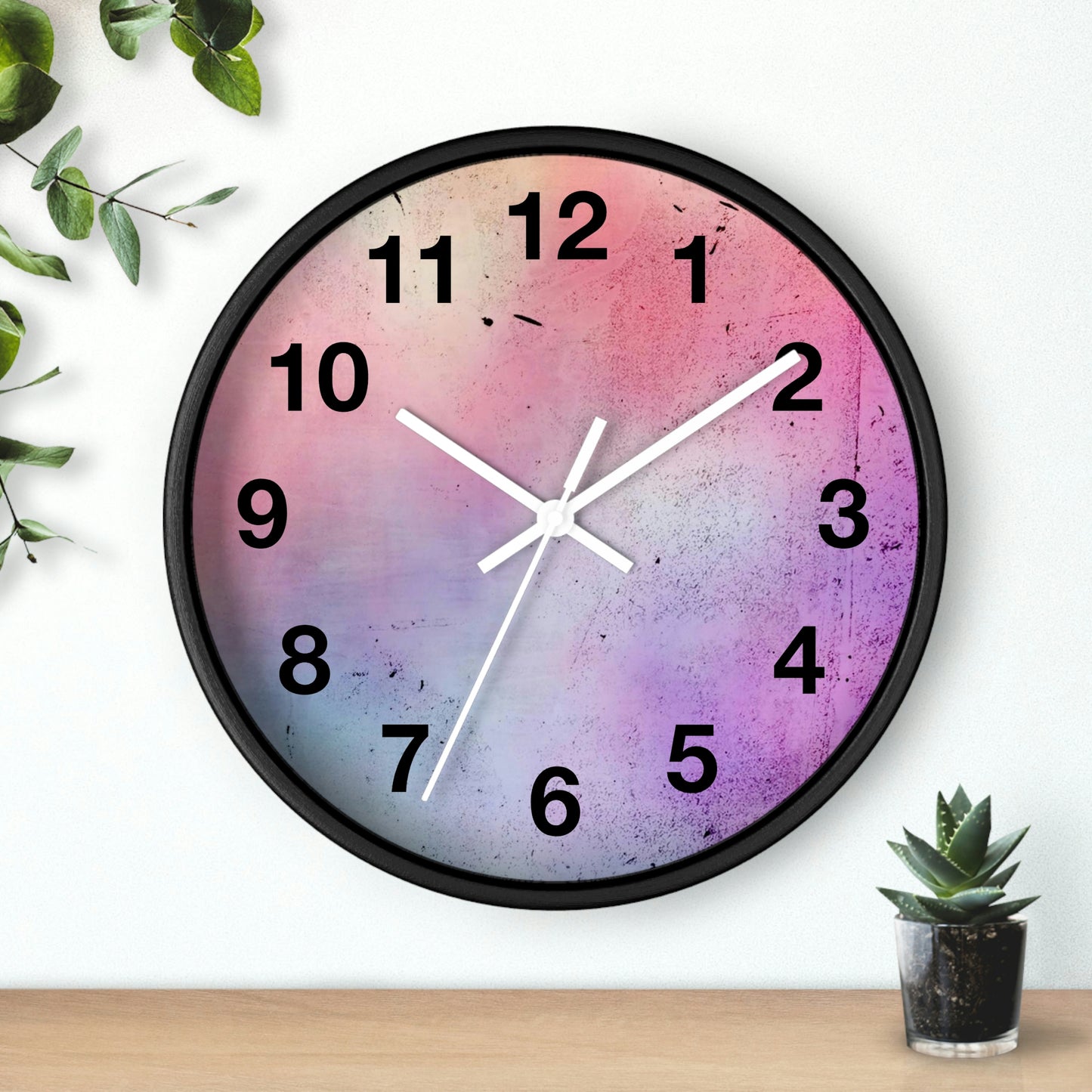 Light Pink Purple Wall Clock Such a Fabulous Wall Clock!