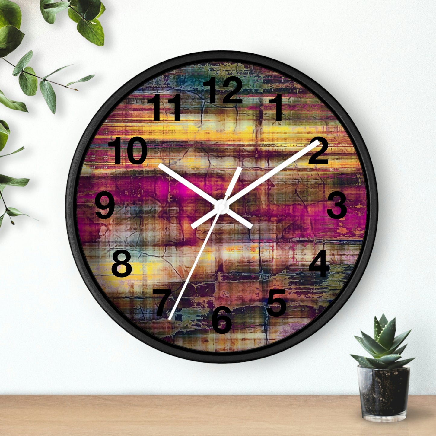 Colorful Abstract Wall Clock Such a Wonderful Clock!