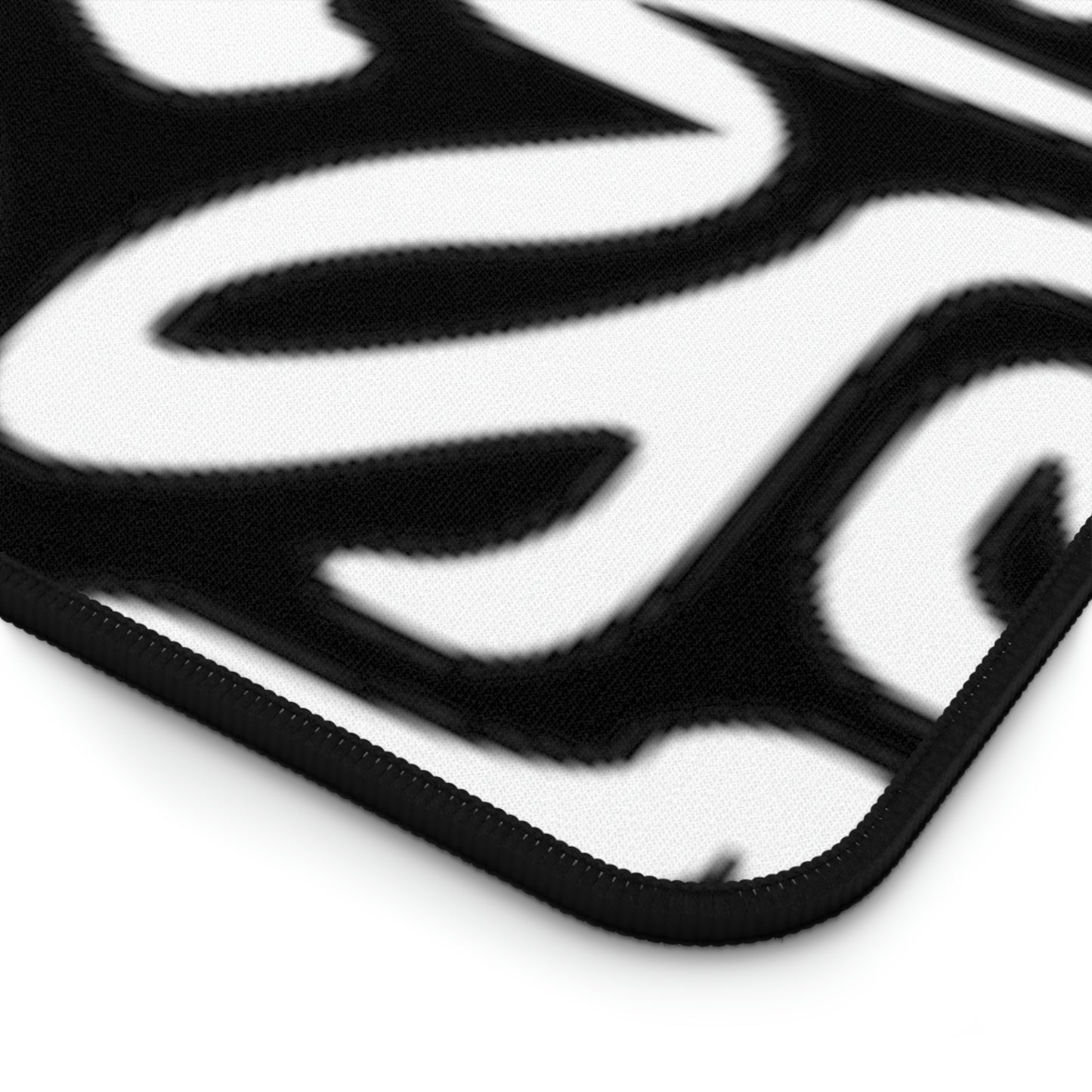 Maze Black White Desk Mat Business Office Home College
