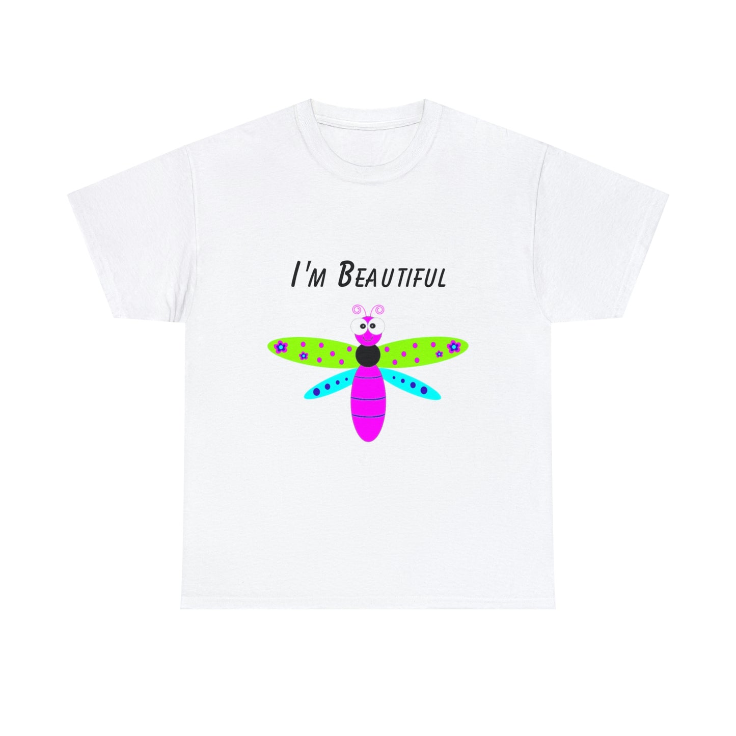 Colorful Butterfly I'm Beautiful T-shirt Traveling Movies Work