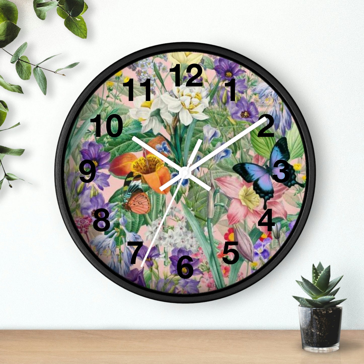 Butterfly Flower Garden Wall Clock Momma Want This Clock!