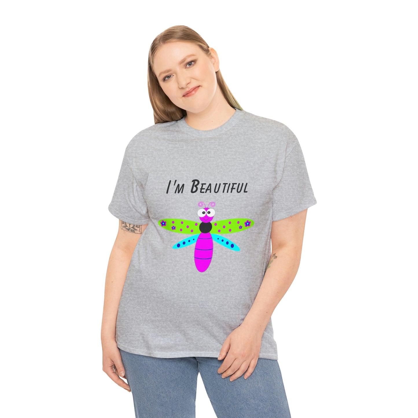 Colorful Butterfly I'm Beautiful T-shirt Traveling Movies Work