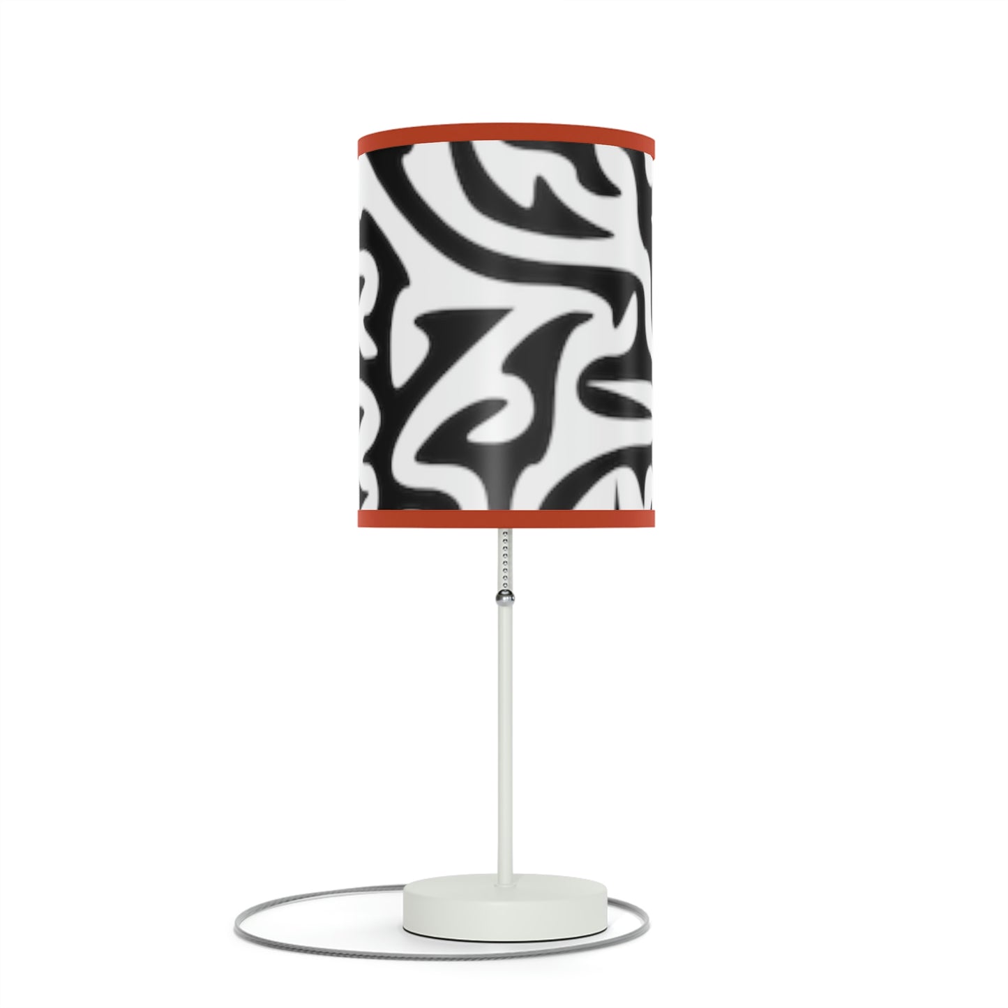 Lampe Maze noire et blanche sur pied, prise US|CA Chambre Bureau Salon CADEAU
