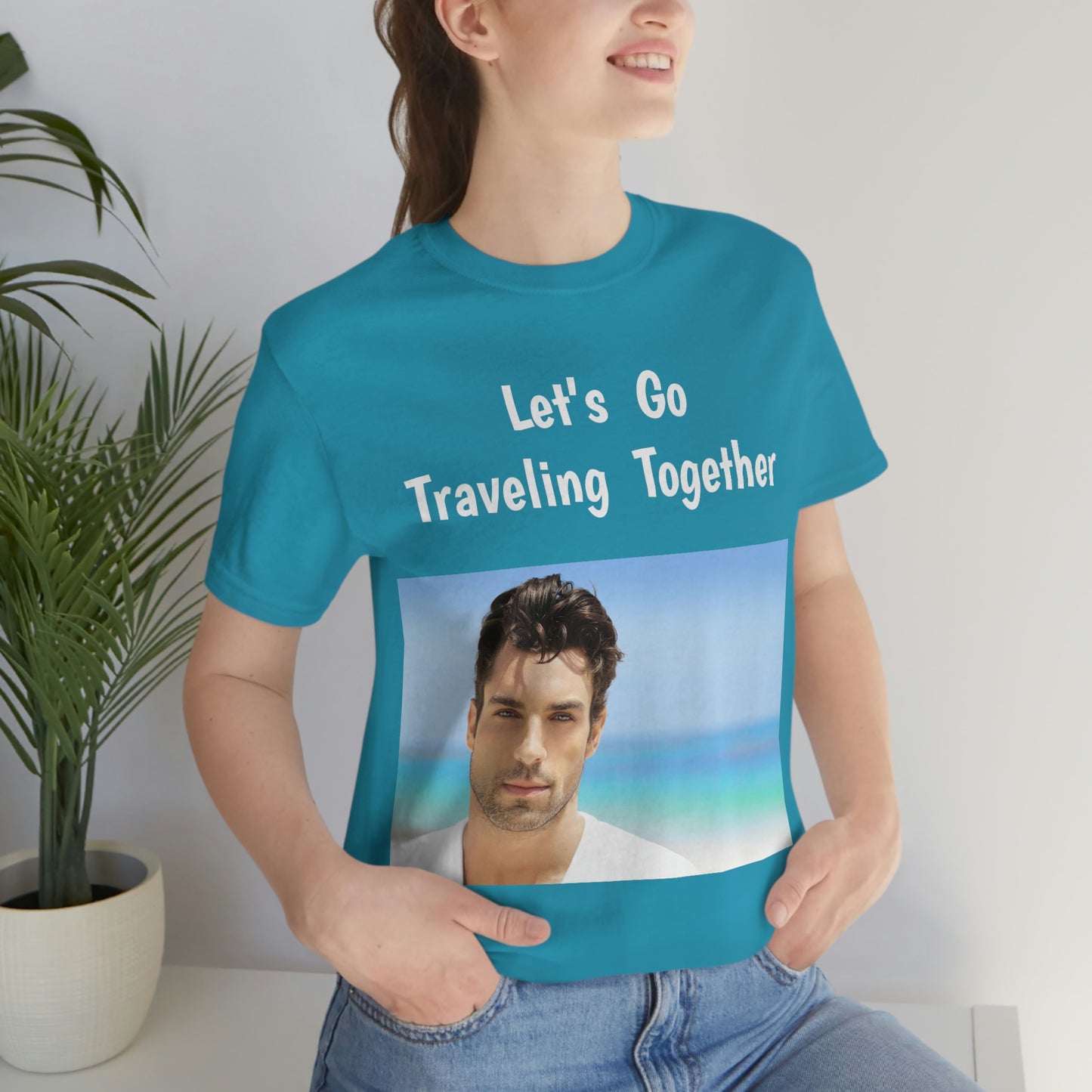 Handsome Man Jersey Short Sleeve T-shirt Traveling Work Movies