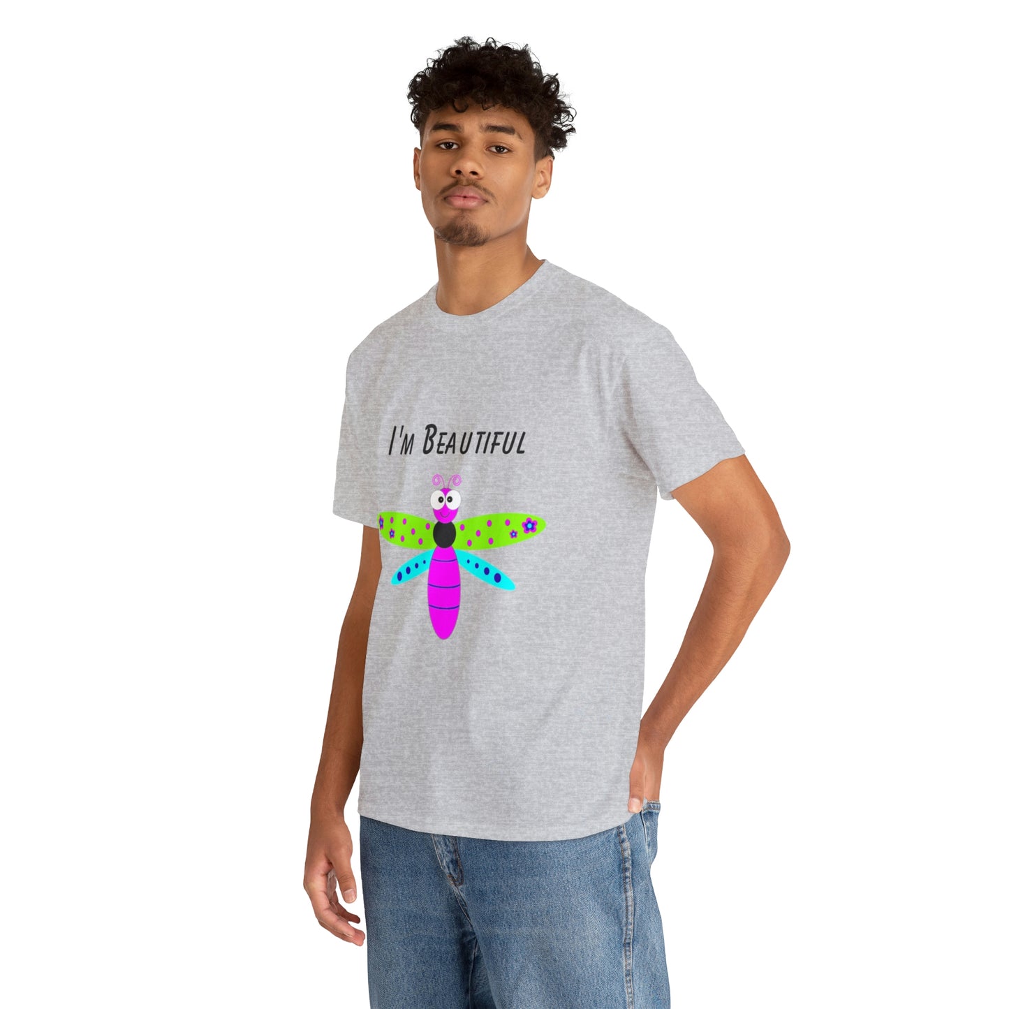 Colorful Butterfly I'm Beautiful T-shirt Traveling Movies Work