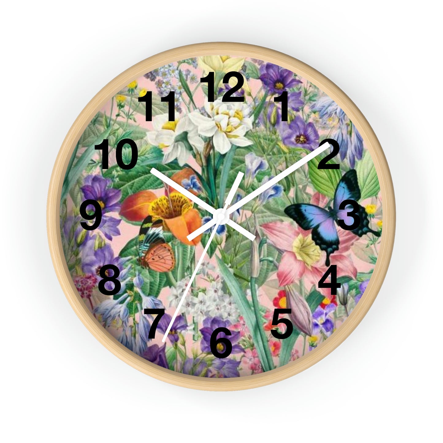 Butterfly Flower Garden Wall Clock Momma Want This Clock!