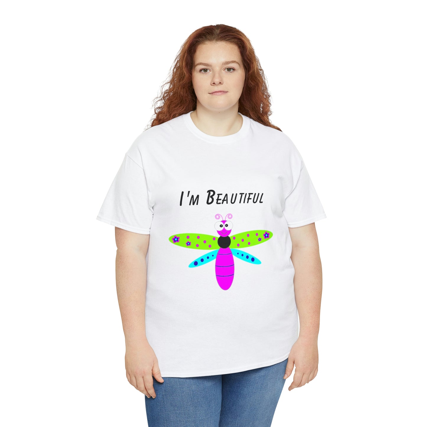 Colorful Butterfly I'm Beautiful T-shirt Traveling Movies Work
