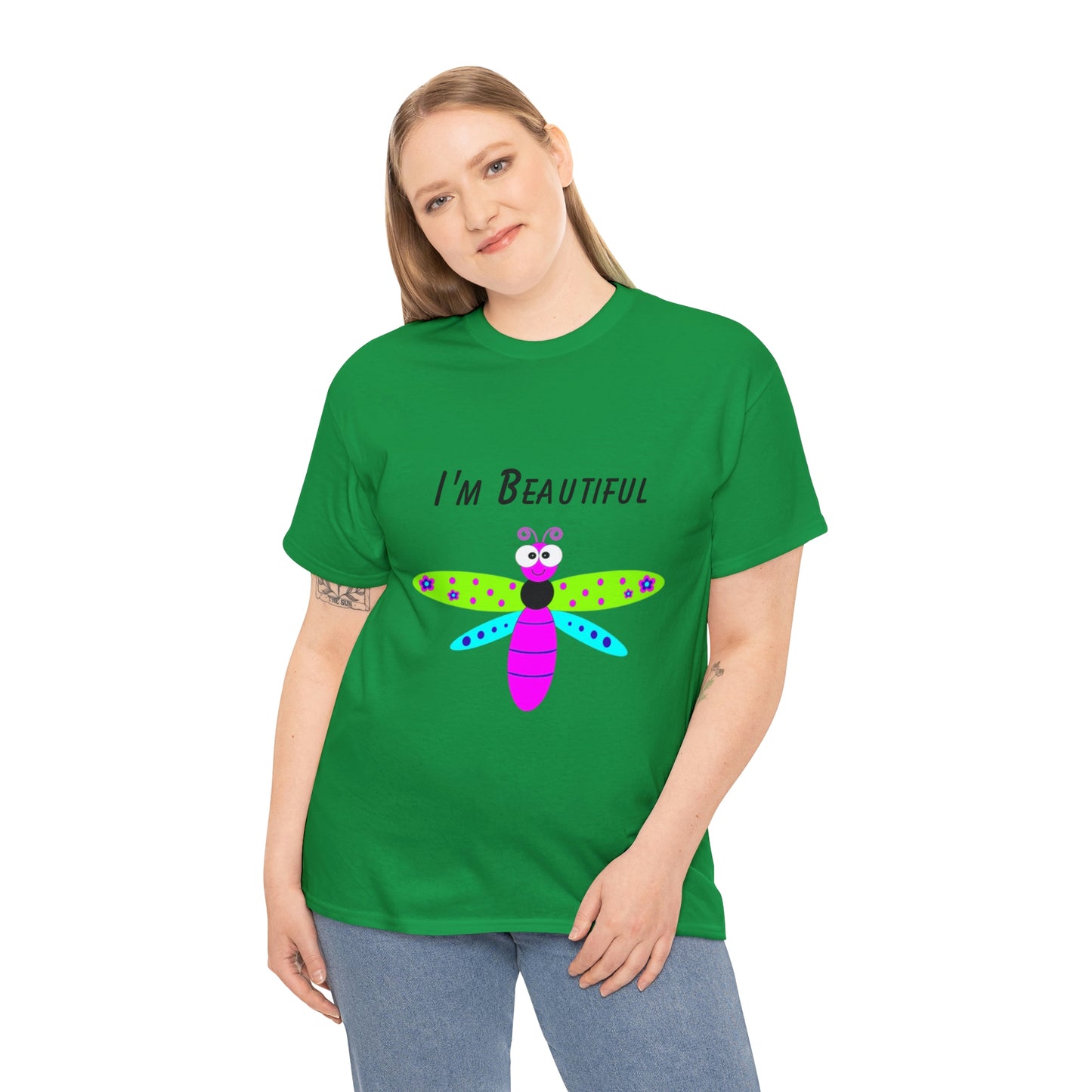 Colorful Butterfly I'm Beautiful T-shirt Traveling Movies Work