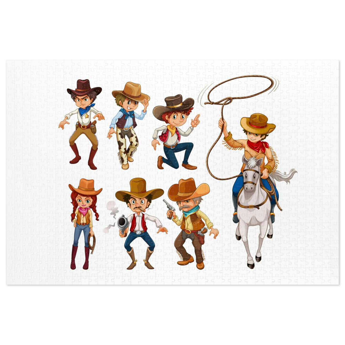 Cowboys Cowgirl Jigsaw Puzzle I Love Games!