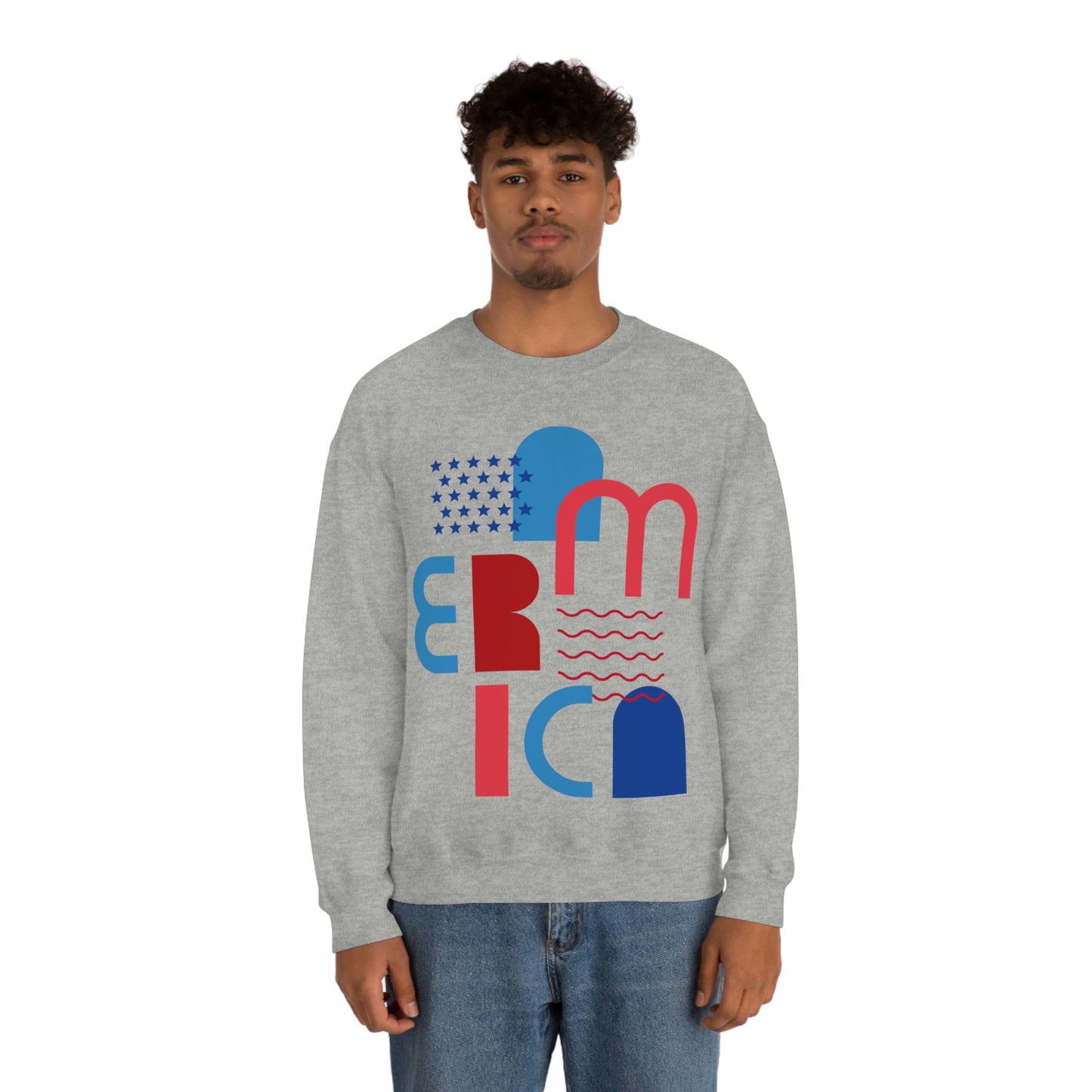 America Crewneck Sweatshirt Looking Fabulous!