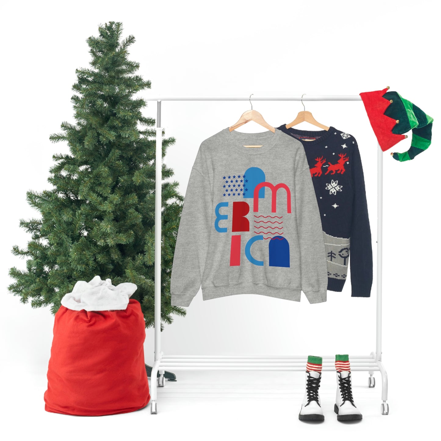 America Crewneck Sweatshirt Looking Fabulous!