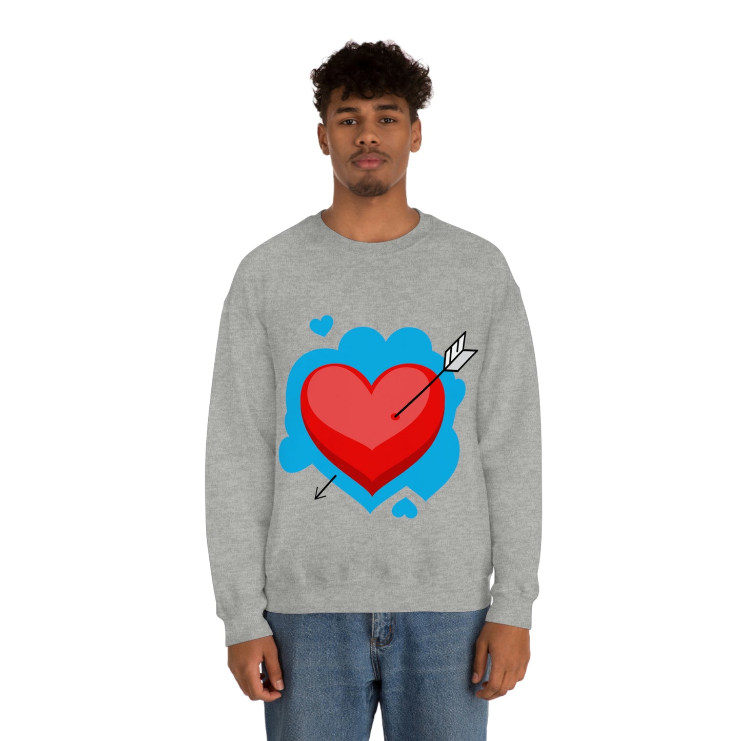 Heart with Arrow Crewneck Sweatshirt My Daughter Love's This Sweatshirt!