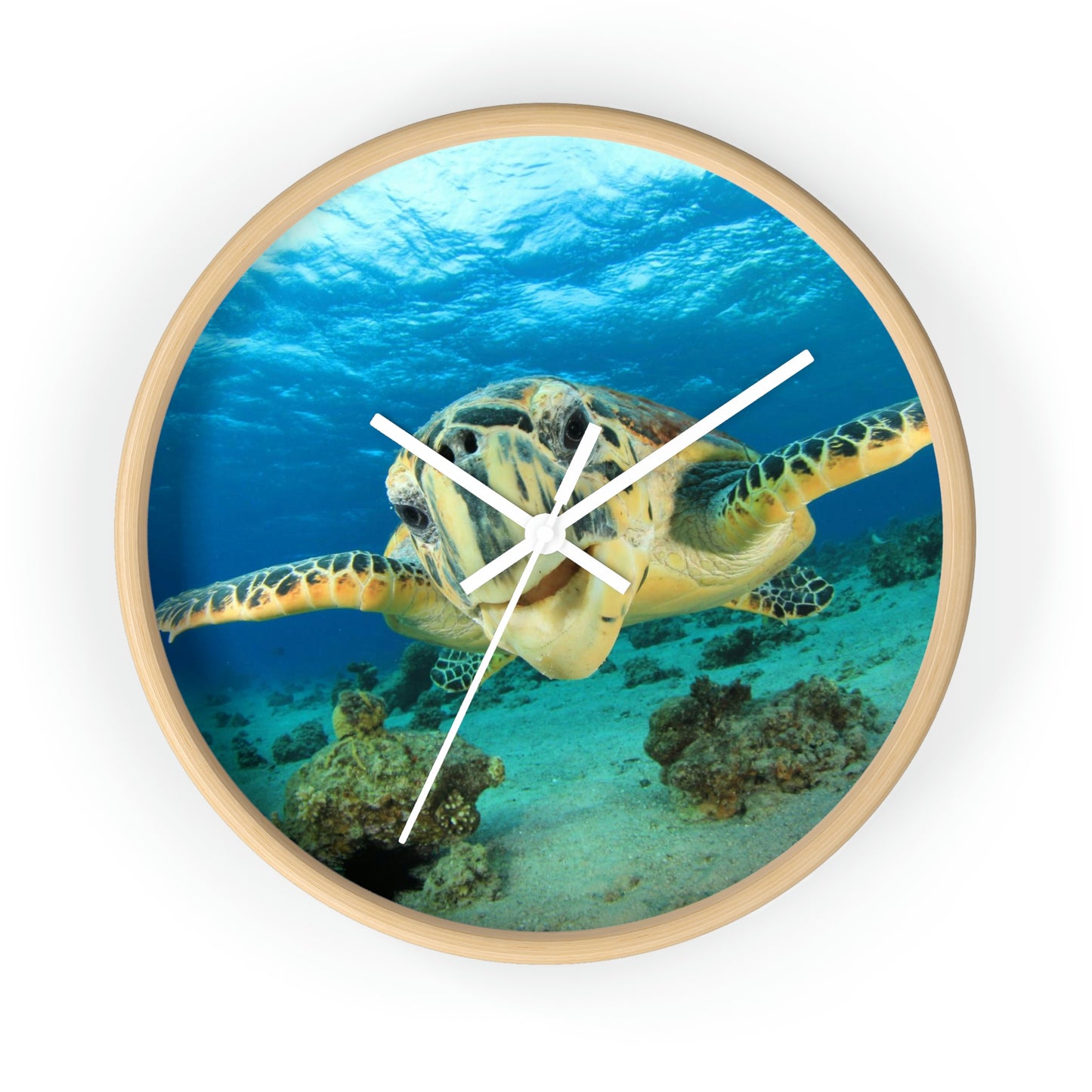 Horloge murale Tortue dans l'océan Les couleurs sont incroyables ! Superbe cadeau !