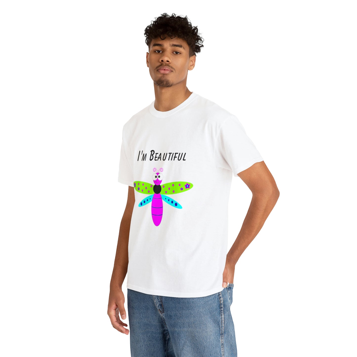 Colorful Butterfly I'm Beautiful T-shirt Traveling Movies Work