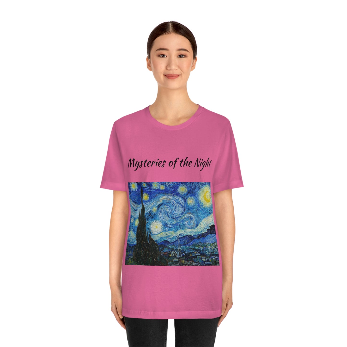 Camiseta unisex Misterios de la noche Viajes Trabajo Vacaciones Relajación