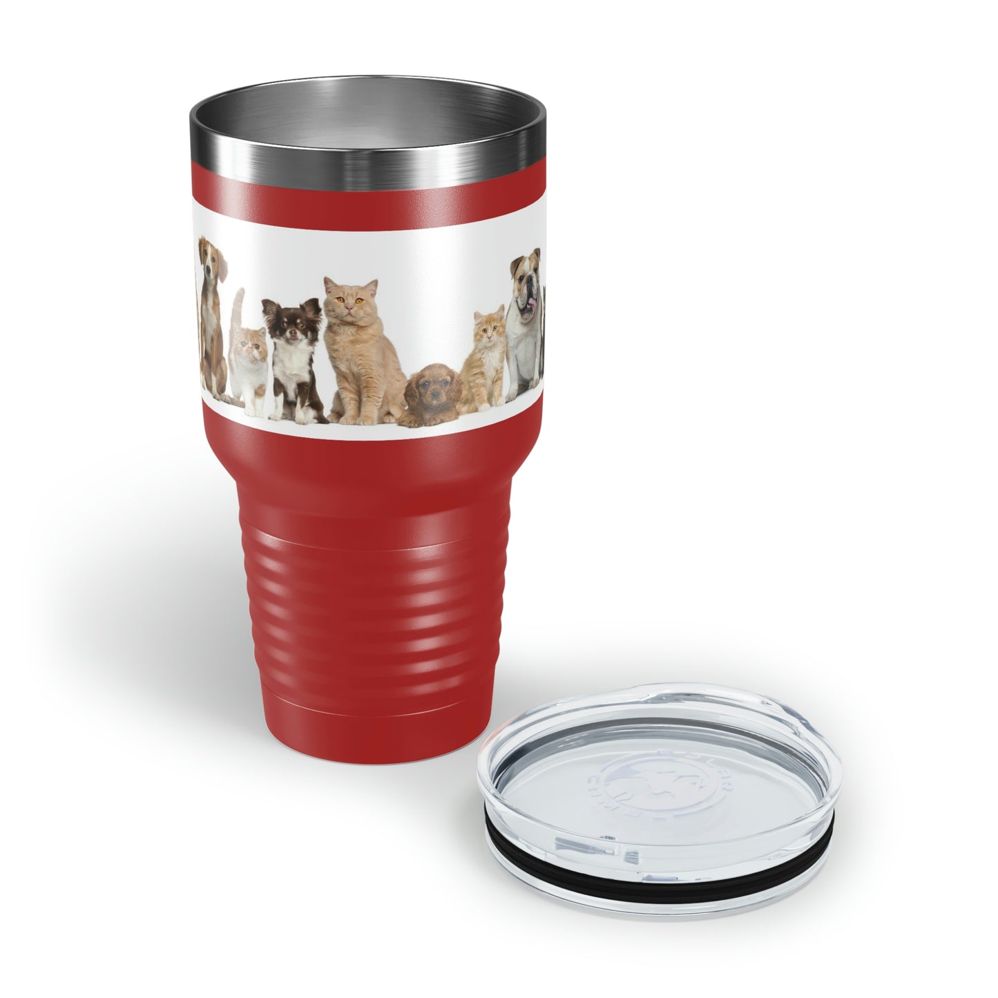 Gobelet à col rond pour chats et chiens, 30 oz, 5 couleurs, pour les voyages, le travail, la détente, les achats, le jardinage, la randonnée