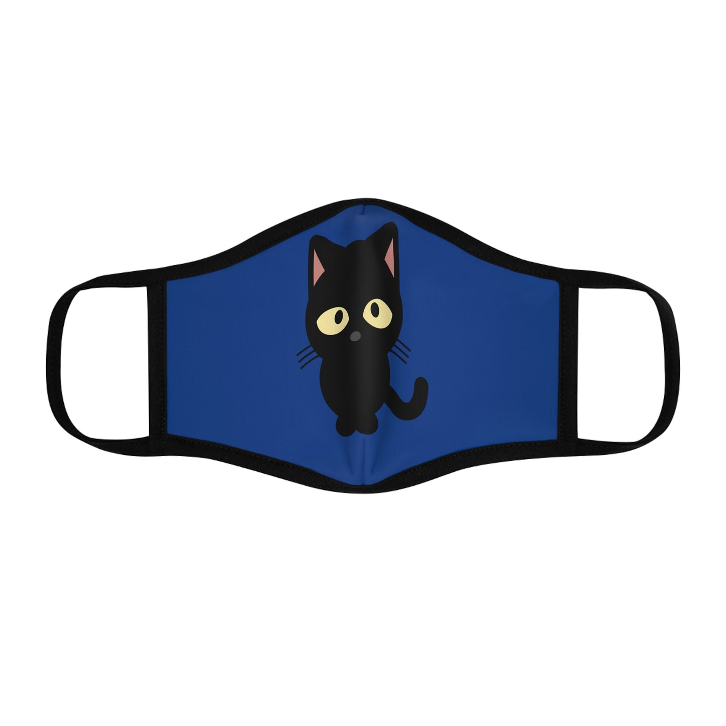 Black Cat Fitted Polyester Face Mask Protect Yourself Family Friend Stranger Daughter Son Children