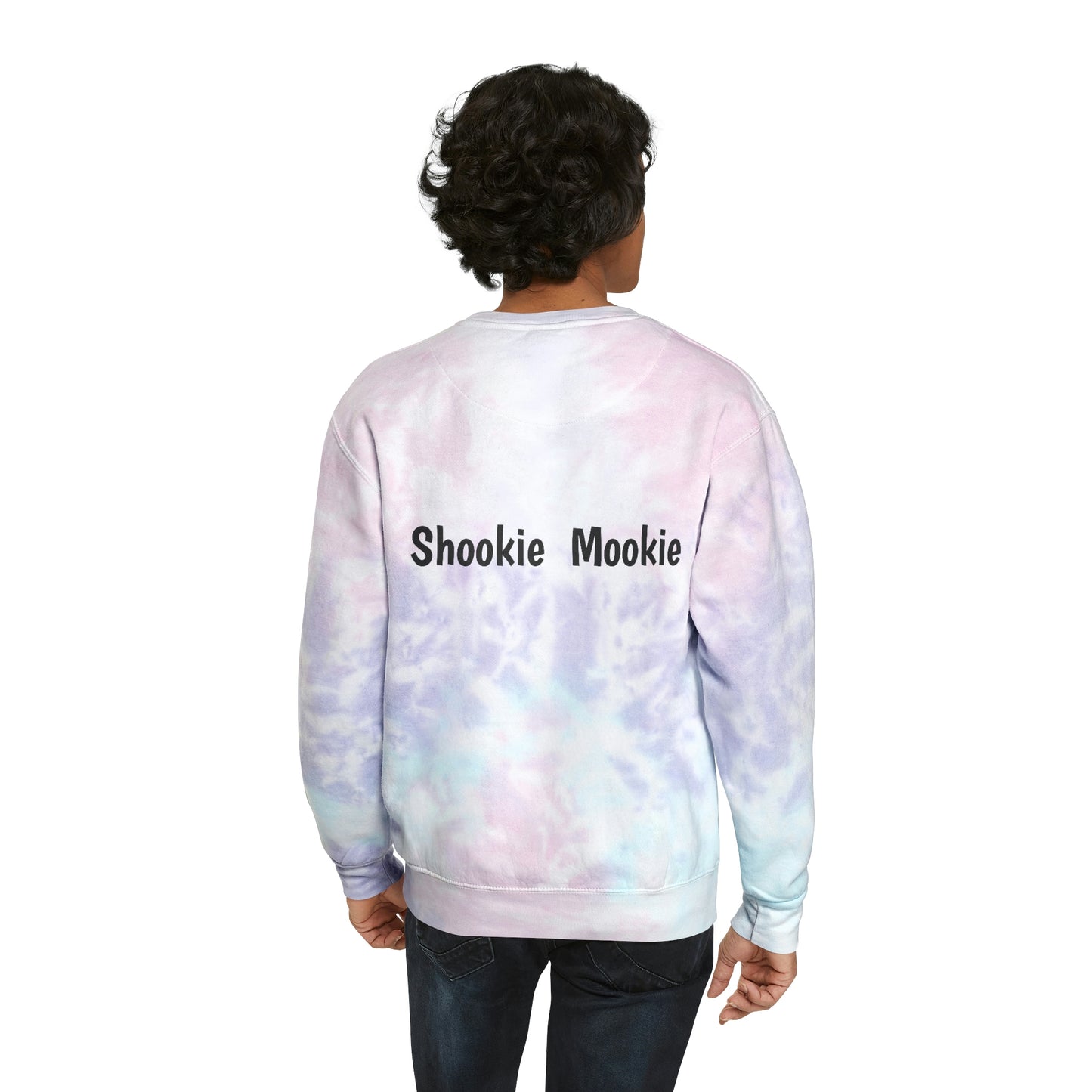 Sudadera unisex con efecto tie-dye y acelerador de motocicleta