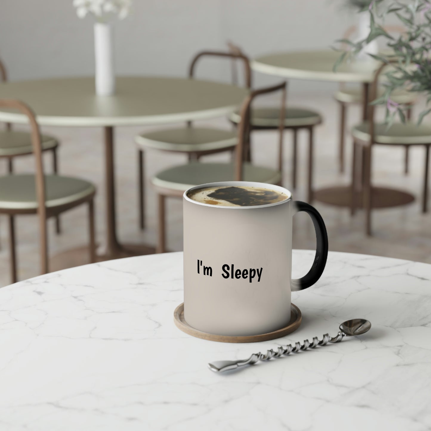 Sleepy Cat Color-Changing Mug, 11oz Hot Coffee Tea Water Soda Ice Cream Soup Noodles
