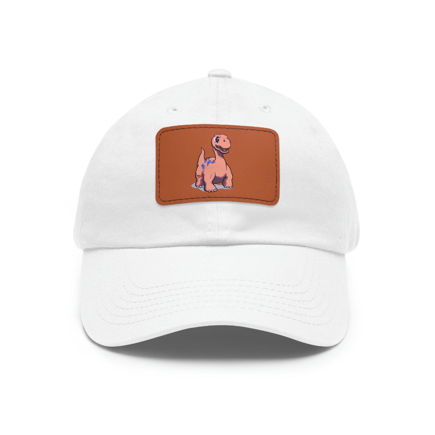 Dinosaur Dad Hat with Leather Patch (Rectangle) Great Gift for Father's Day!