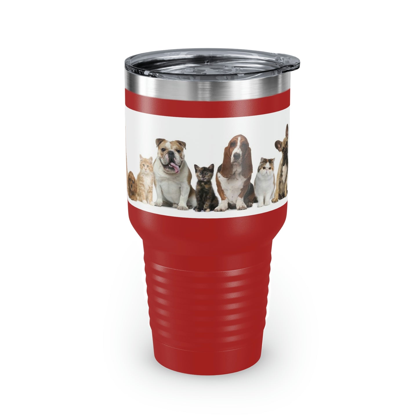 Gobelet à col rond pour chats et chiens, 30 oz, 5 couleurs, pour les voyages, le travail, la détente, les achats, le jardinage, la randonnée