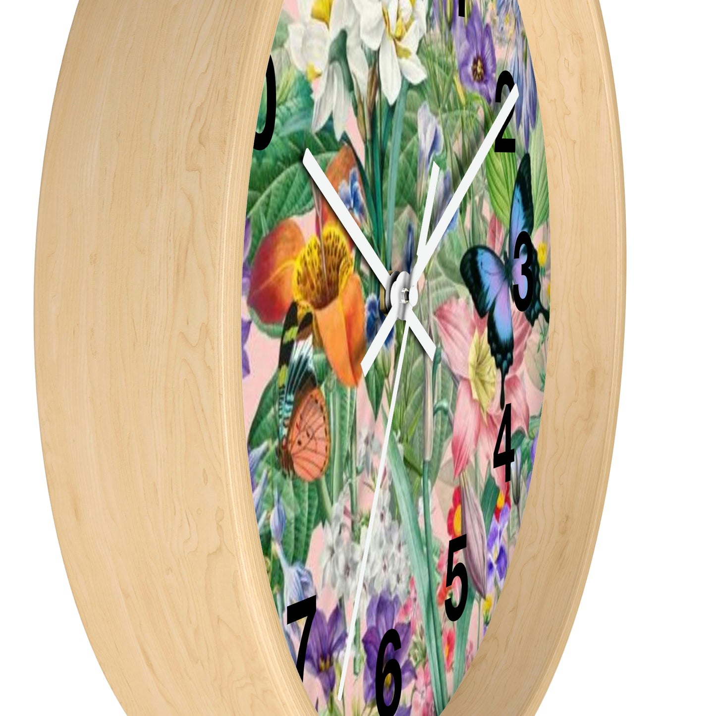 Butterfly Flower Garden Wall Clock Momma Want This Clock!