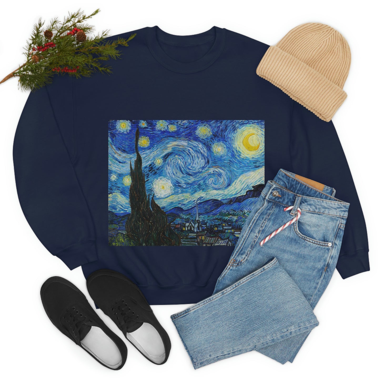 Starry Night Vincent van Gogh Sweatshirt Shookie Mookie