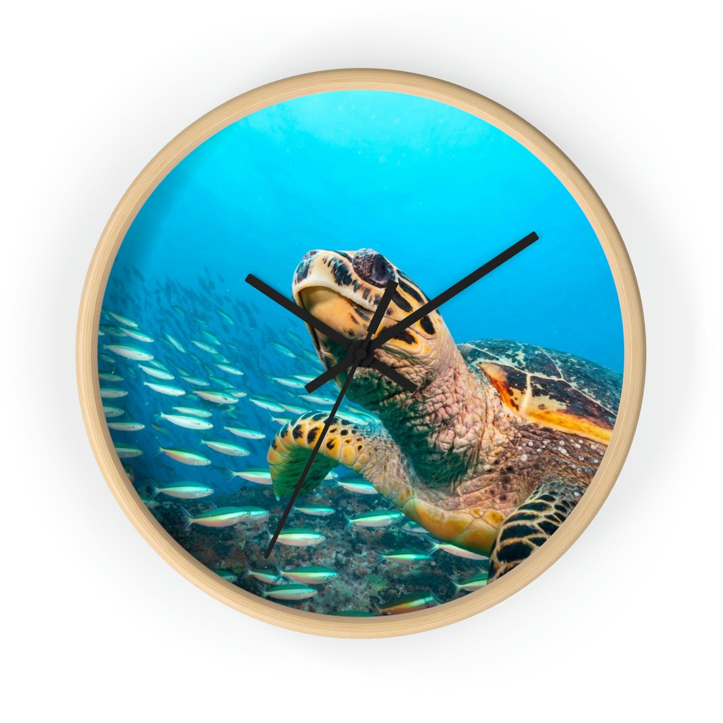 Horloge murale Tortue dans l'océan Couleurs étonnantes ! J'adore !