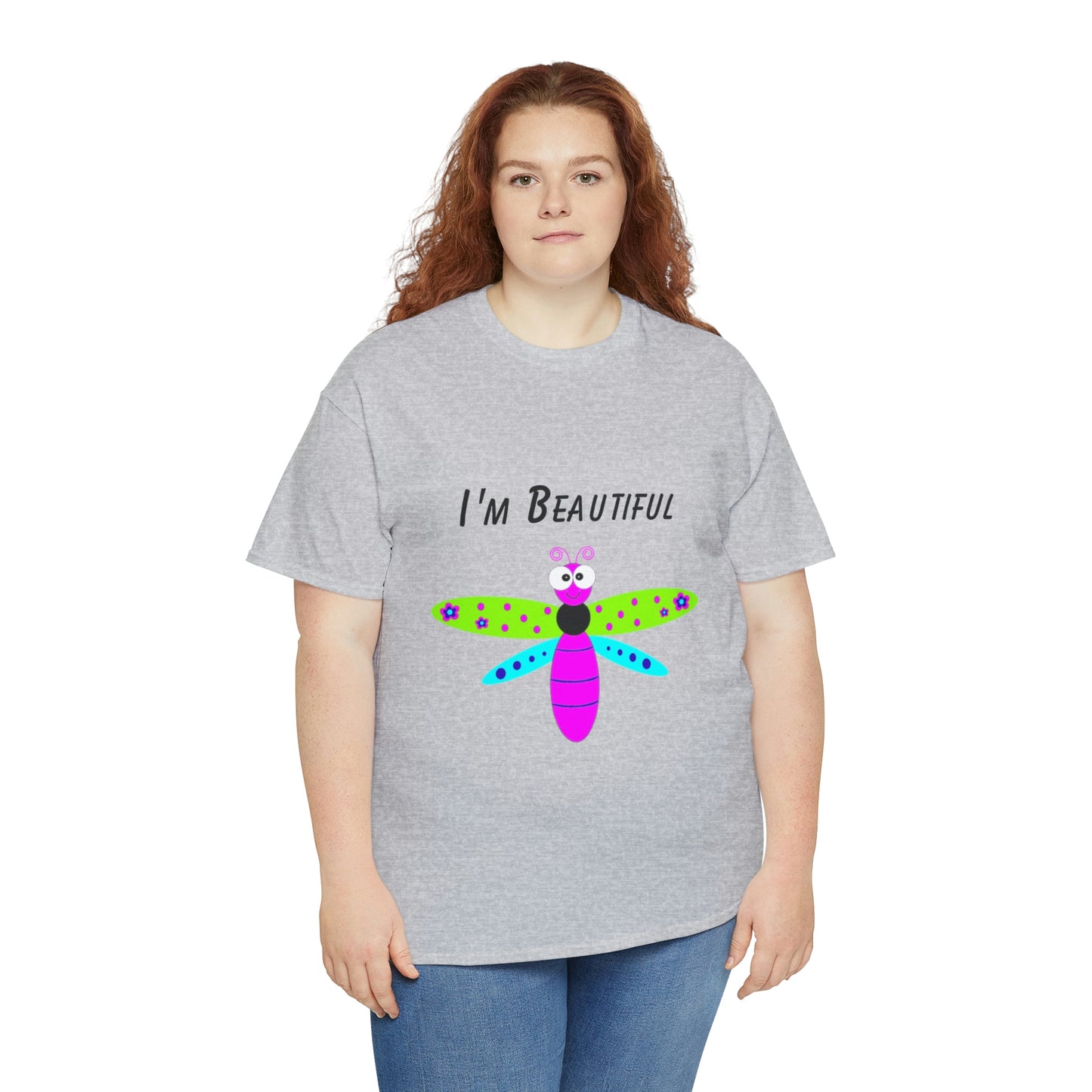 Colorful Butterfly I'm Beautiful T-shirt Traveling Movies Work