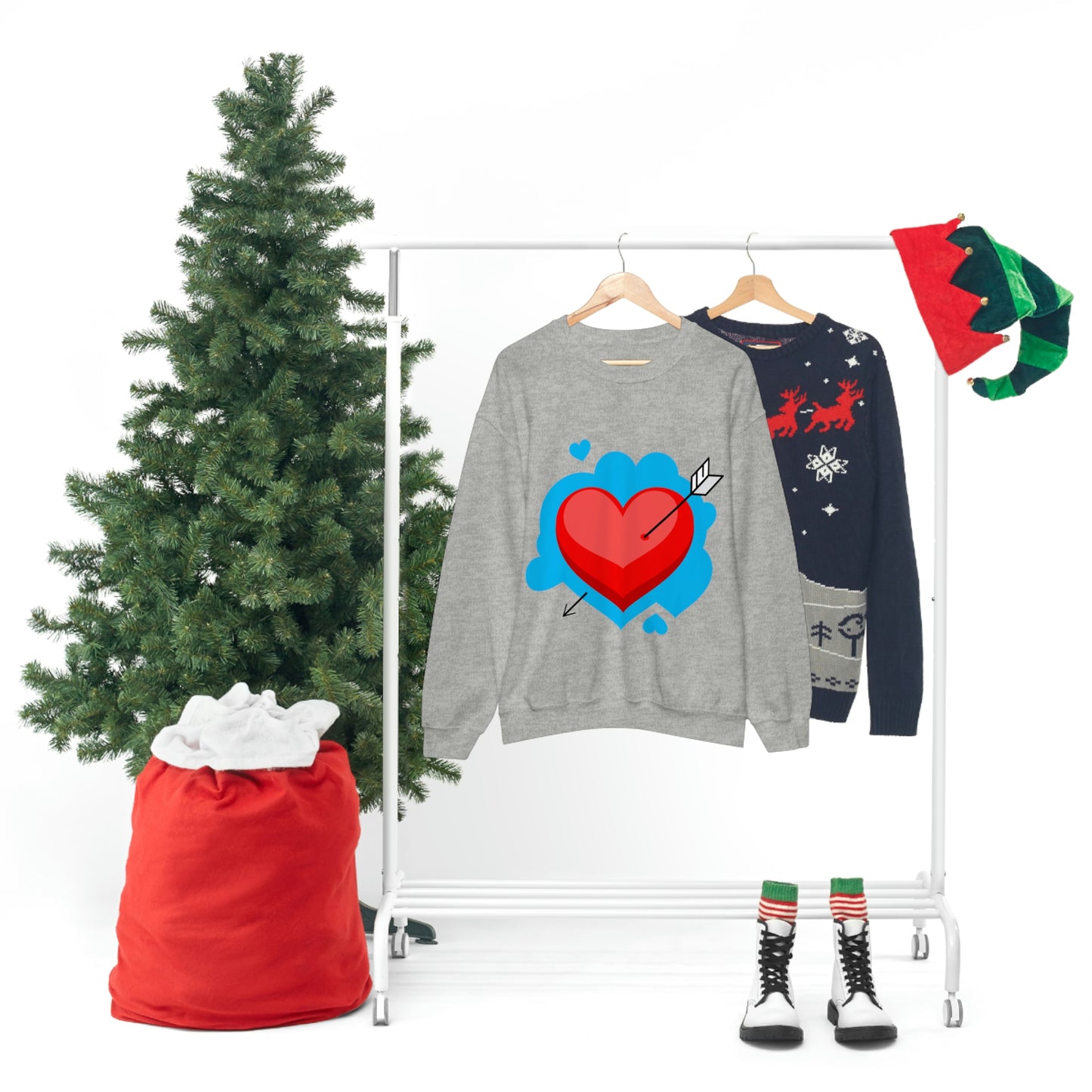Heart with Arrow Crewneck Sweatshirt My Daughter Love's This Sweatshirt!