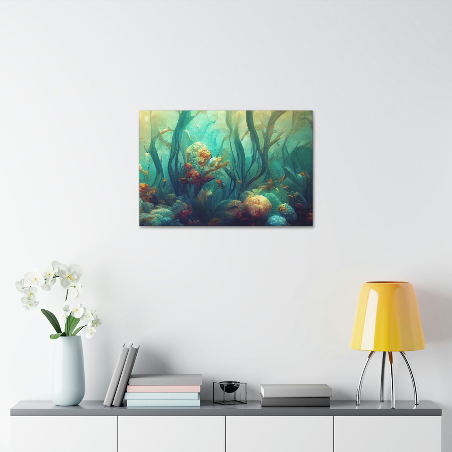 Ocean Canvas Stretched, 1.5'' 4 Sizes Beautiful Gift Birthday Anniversary Mother Father Daughter Son