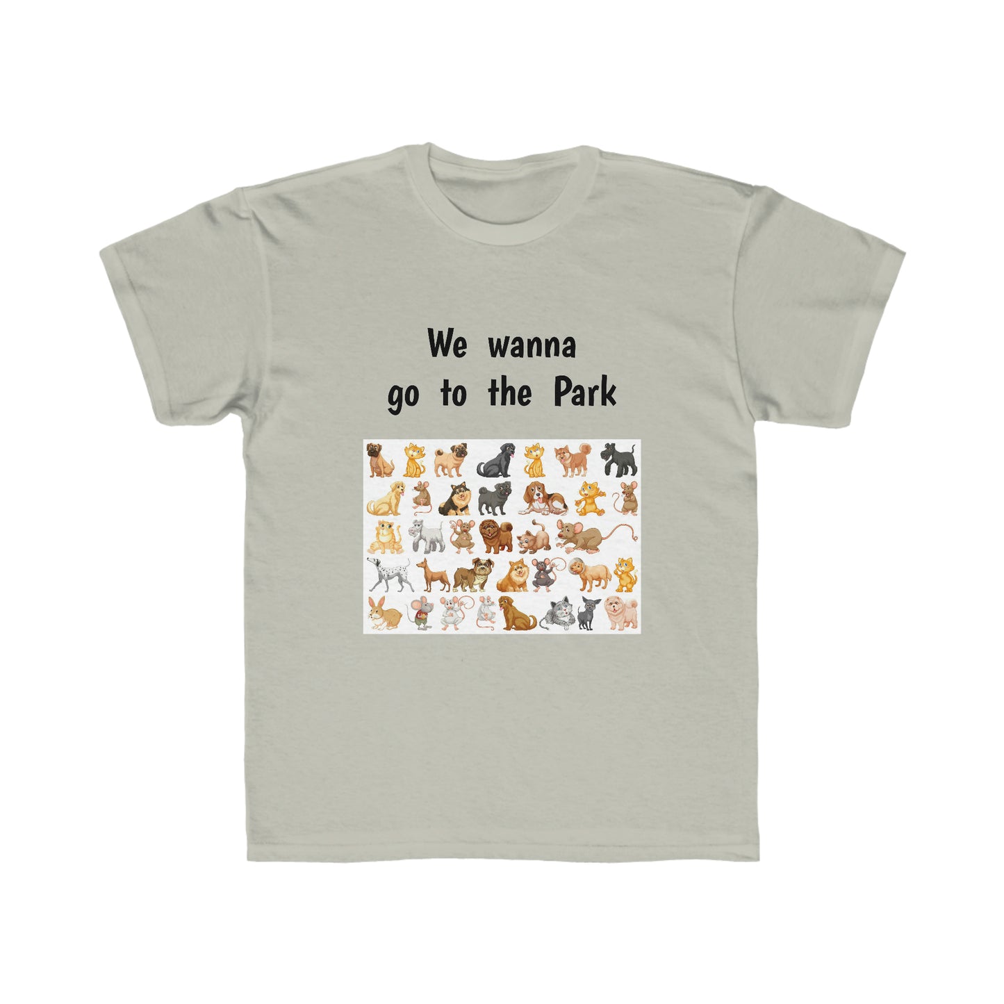 We Wanna Go To The Park Dogs Short Sleeve Children's T-shirt