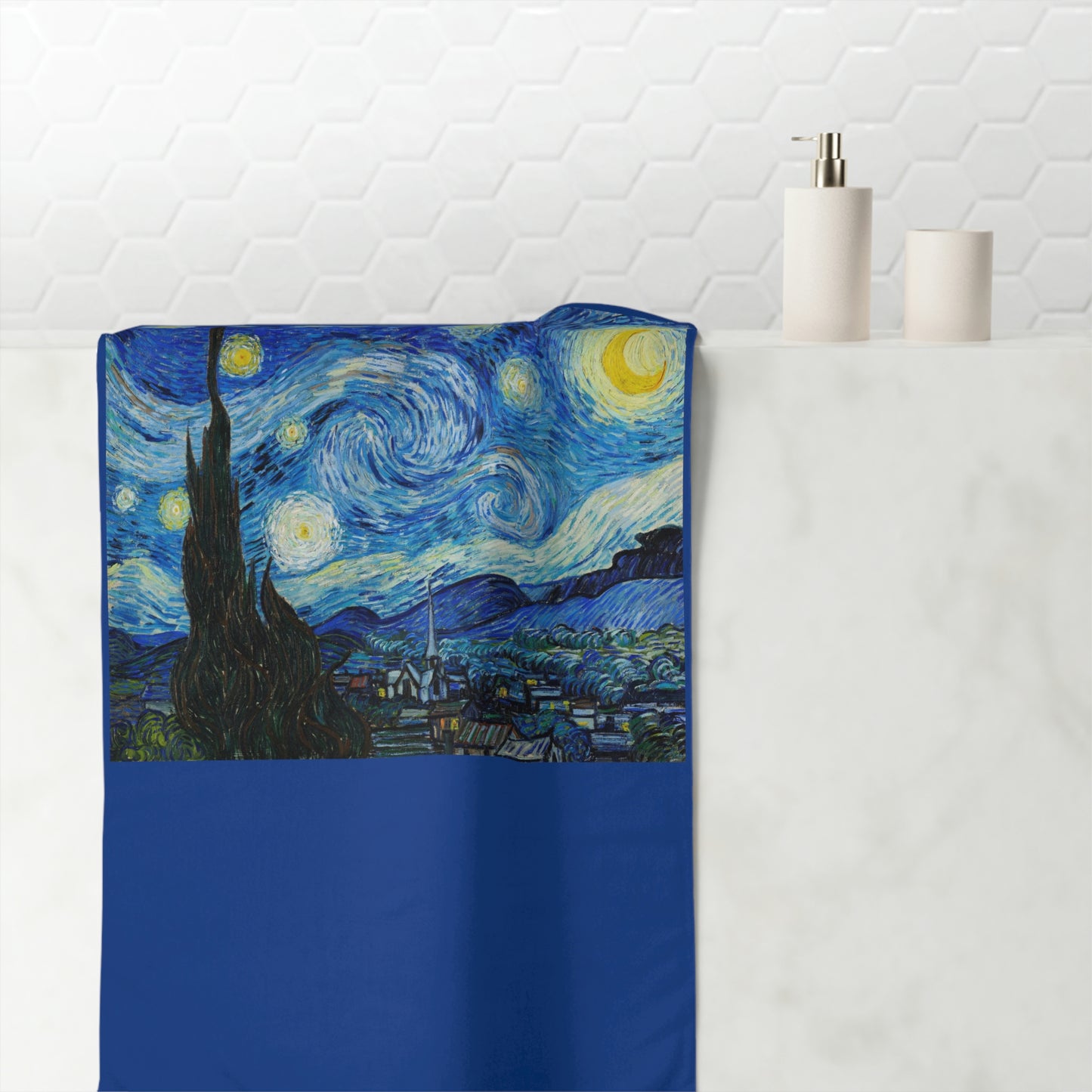 The Starry Night (1889) Vincent van Gogh Bath Towel Great Gift!