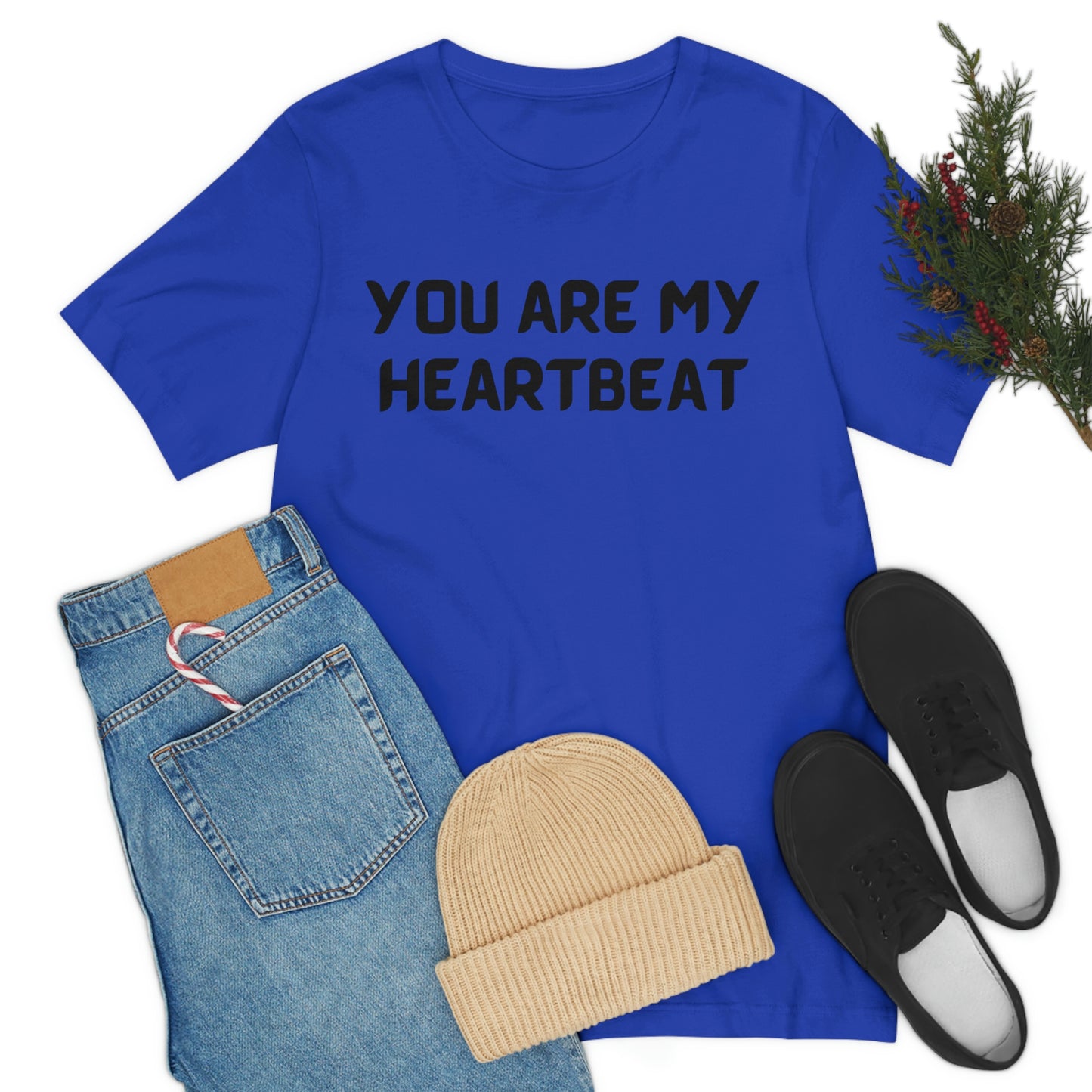 You are my Heartbeat Unisex Jersey Short Sleeve T-shirt Traveling Work School Movies
