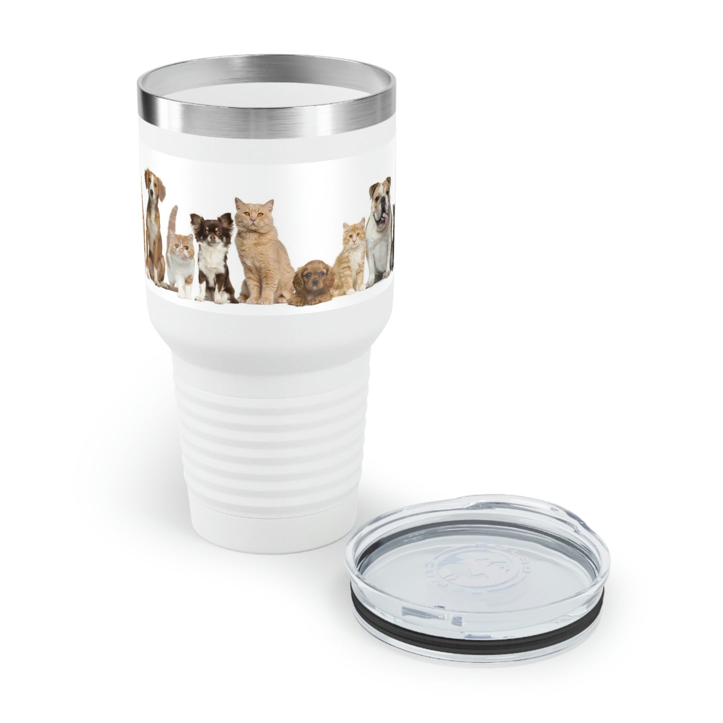 Gobelet à col rond pour chats et chiens, 30 oz, 5 couleurs, pour les voyages, le travail, la détente, les achats, le jardinage, la randonnée