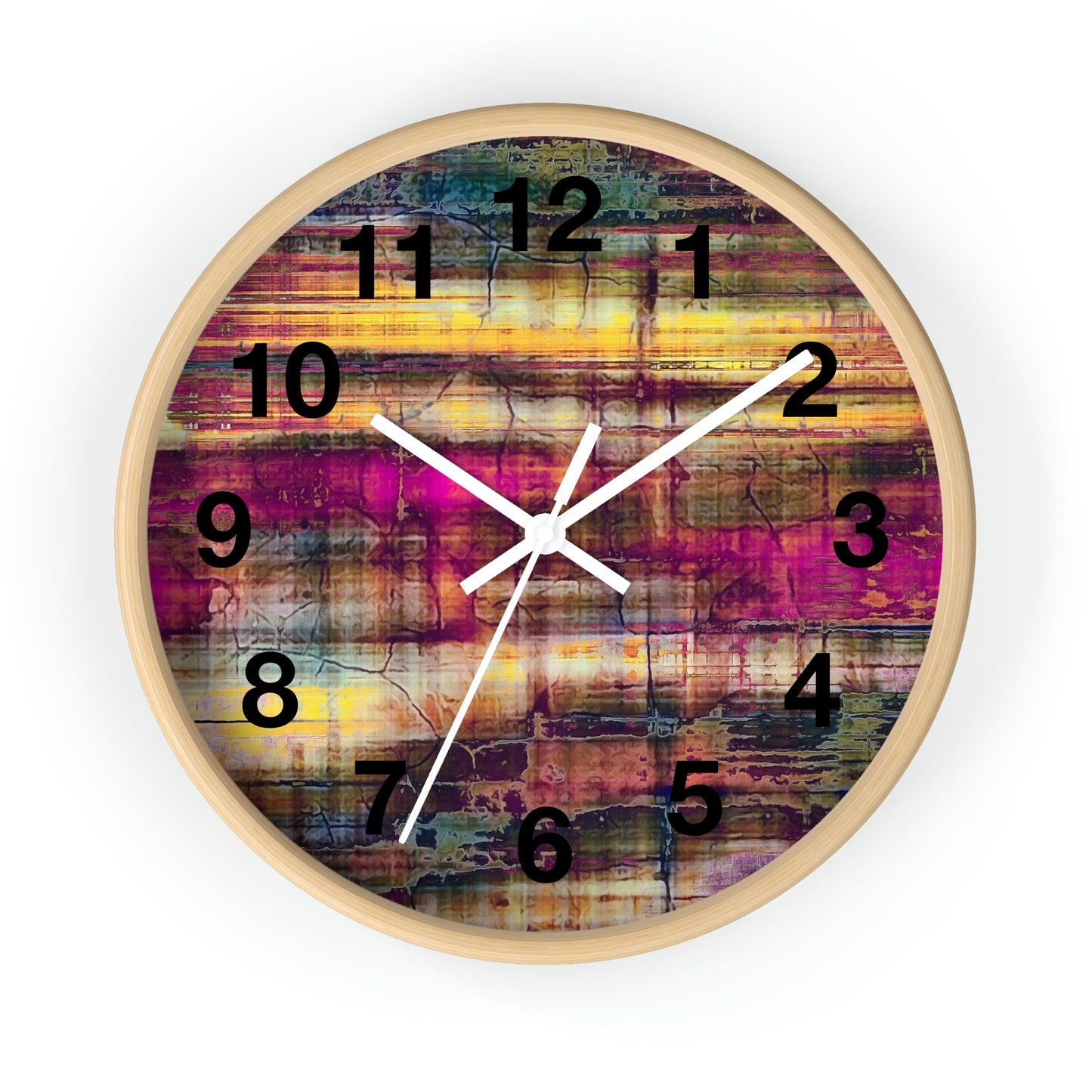 Colorful Abstract Wall Clock Such a Wonderful Clock!