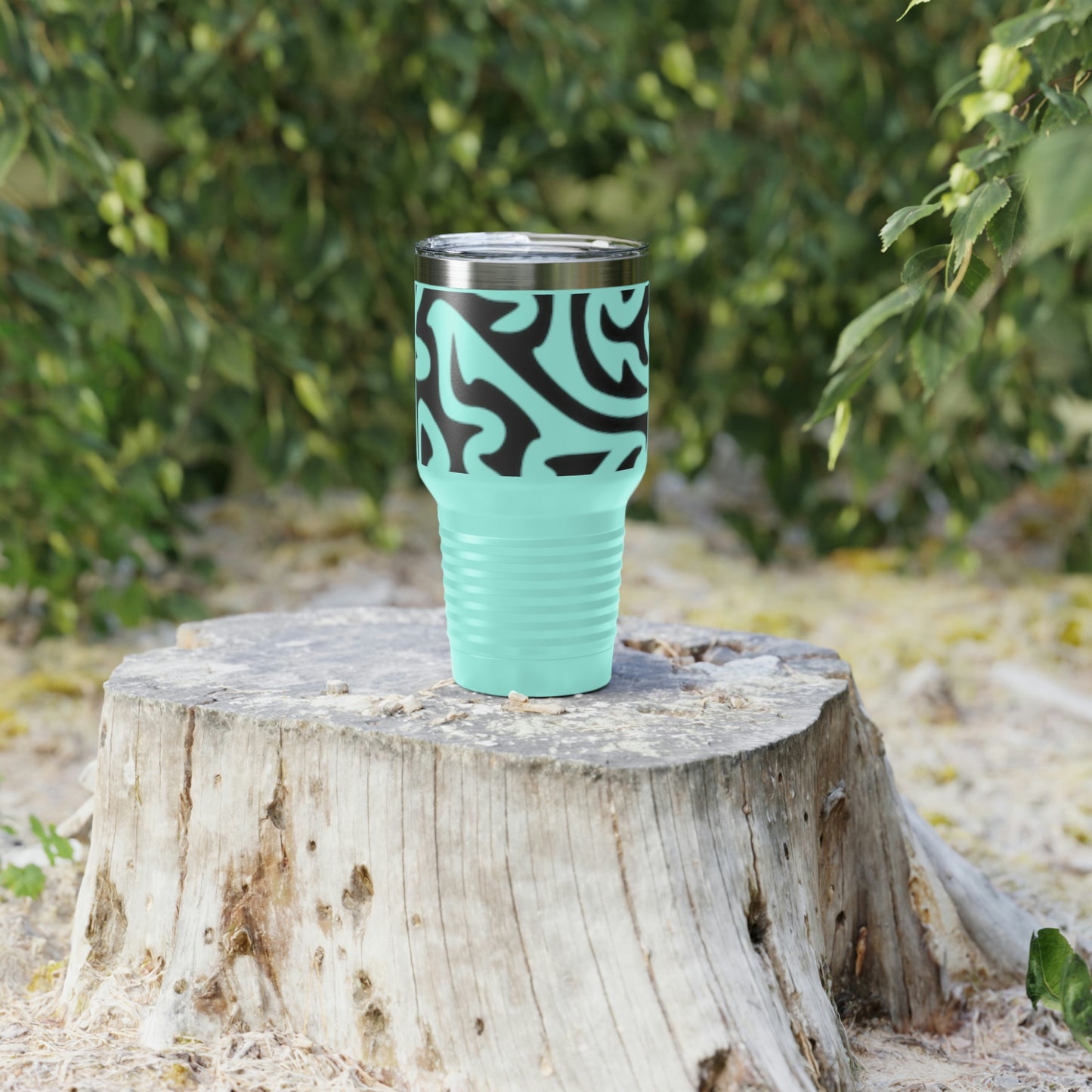 Maze Design Ringneck Tumbler, 30oz Soda Tea Water Juice Beer Wine