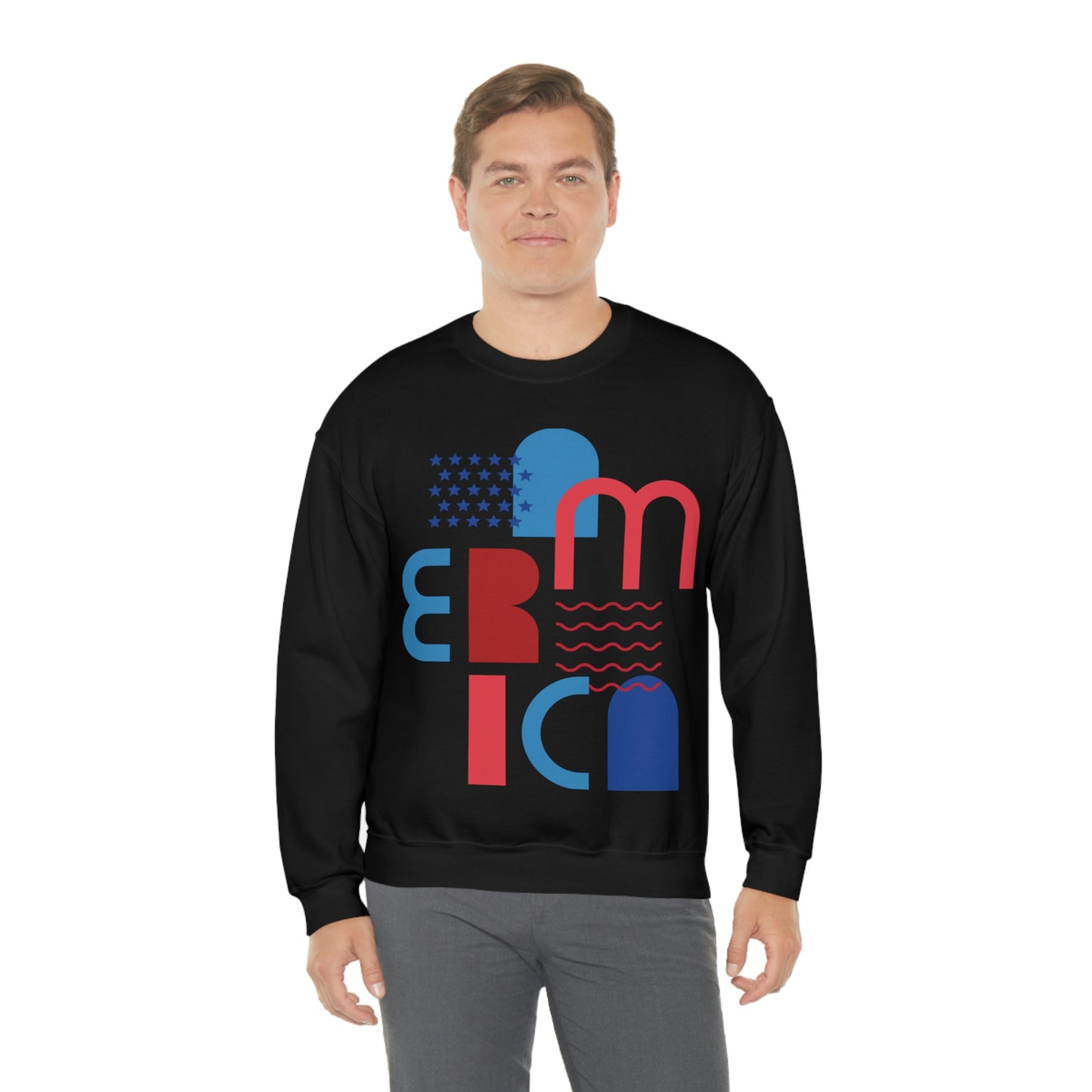 America Crewneck Sweatshirt Looking Fabulous!