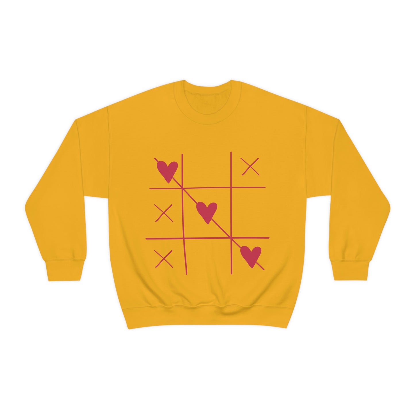 Sudadera con cuello redondo Tic Tac Toe ¡Me encanta mi regalo de cumpleaños!