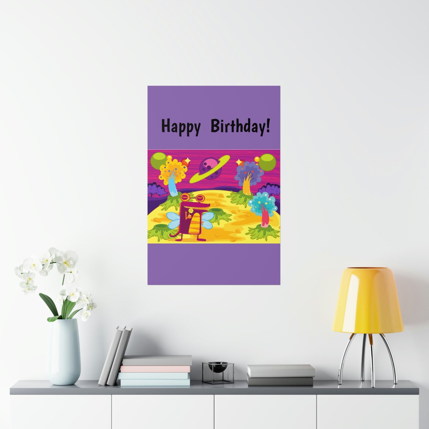 Happy Birthday Premium Matte vertical posters Children Son Daughter Friends Cousins