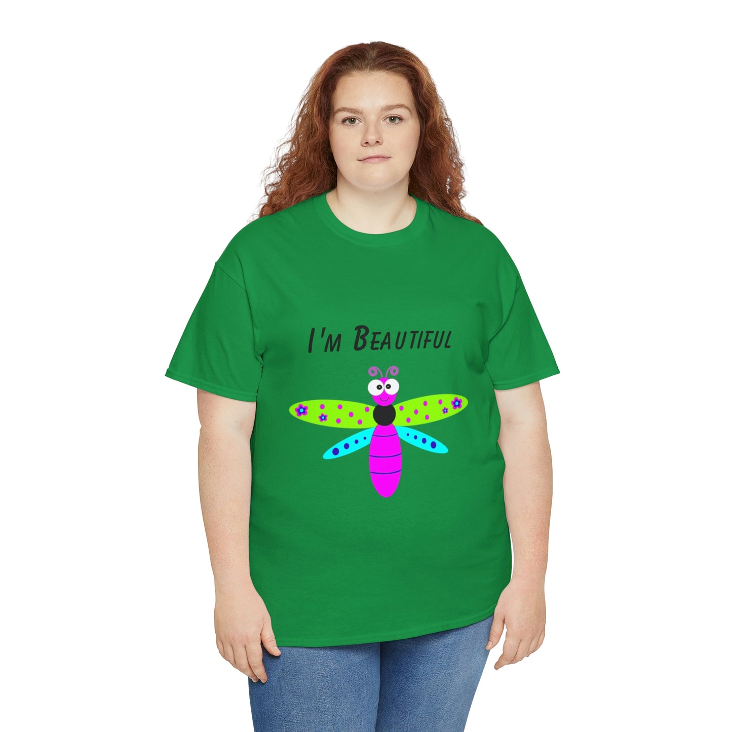 Colorful Butterfly I'm Beautiful T-shirt Traveling Movies Work