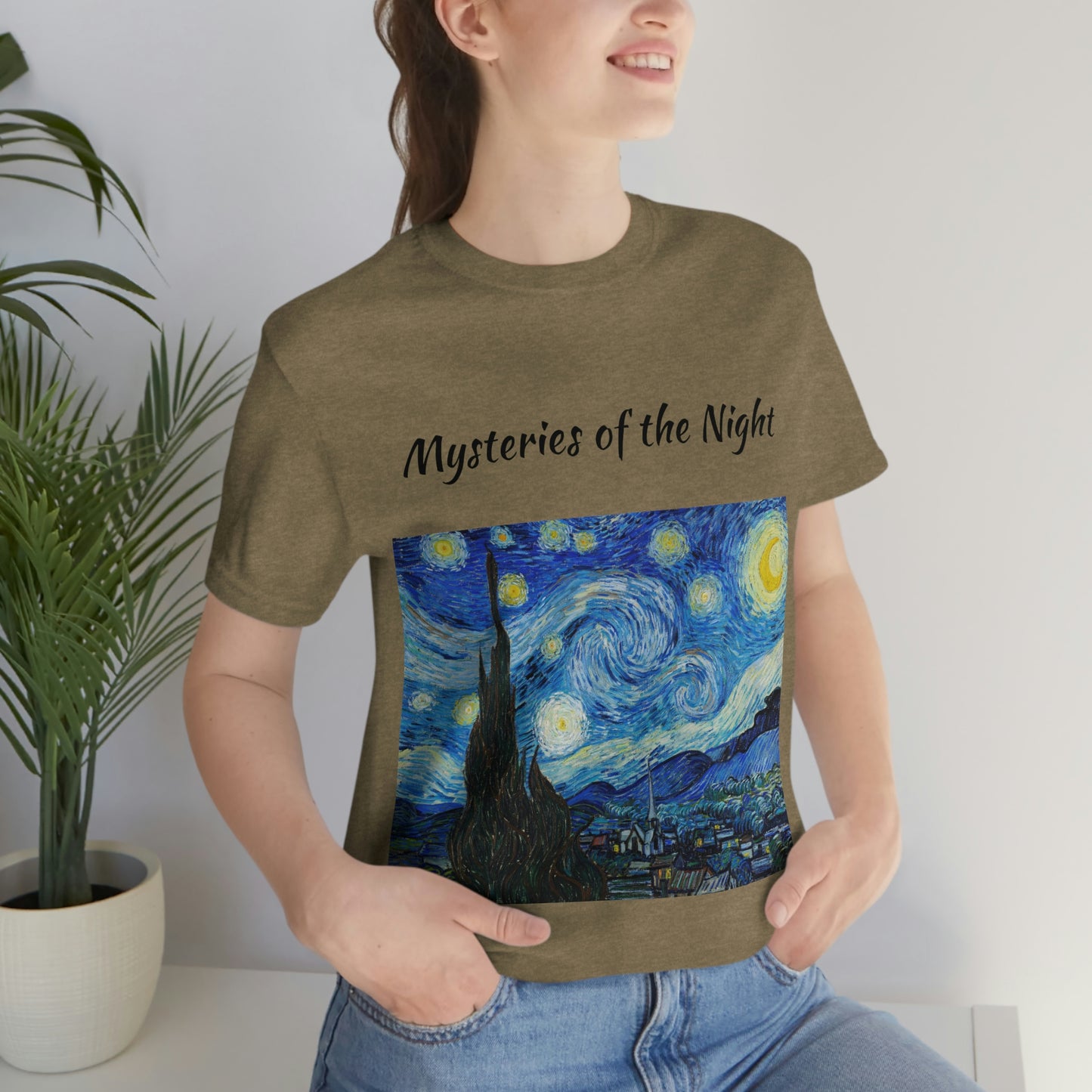 Camiseta unisex Misterios de la noche Viajes Trabajo Vacaciones Relajación