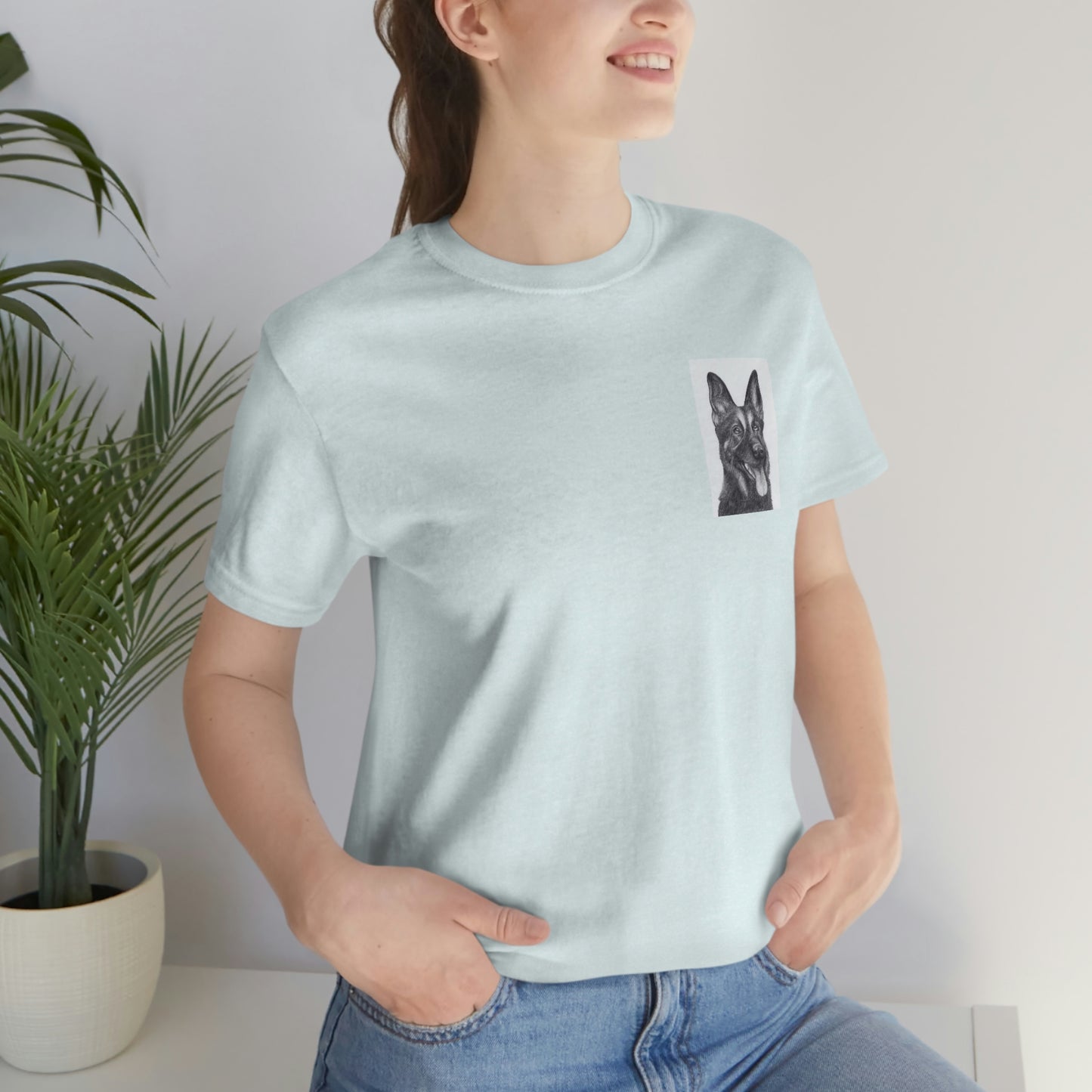 Sleep with Dogs you will get fleas Unisex Jersey Short Sleeve T-shirt GIFT