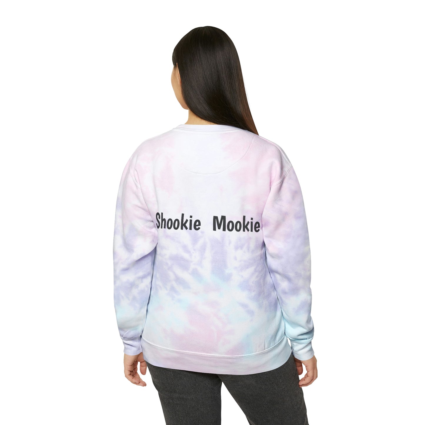 Sudadera unisex con efecto tie-dye y acelerador de motocicleta