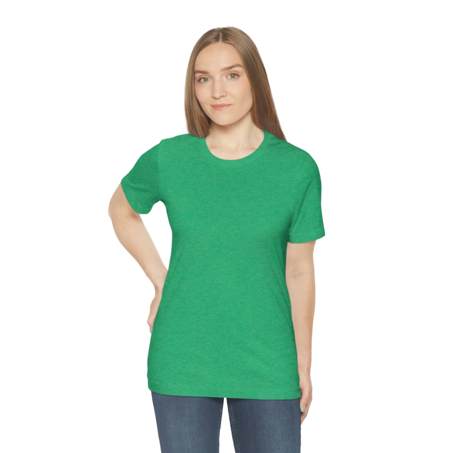 Just Think Unisex Jersey Short Sleeve T-shirt Work School Errands Shopping